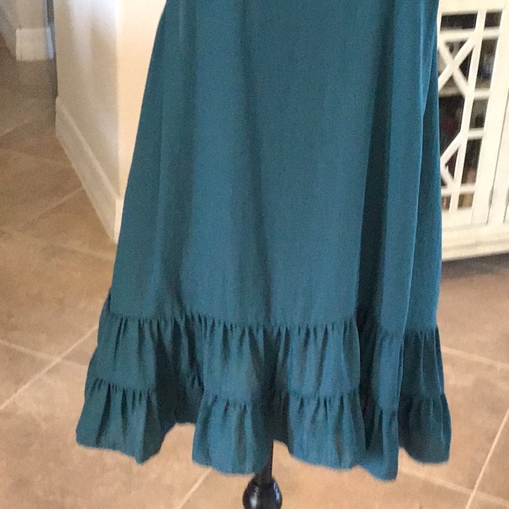 Intimately Free People ruffle bottom racerback minidress, green, size small - Picture 3 of 7